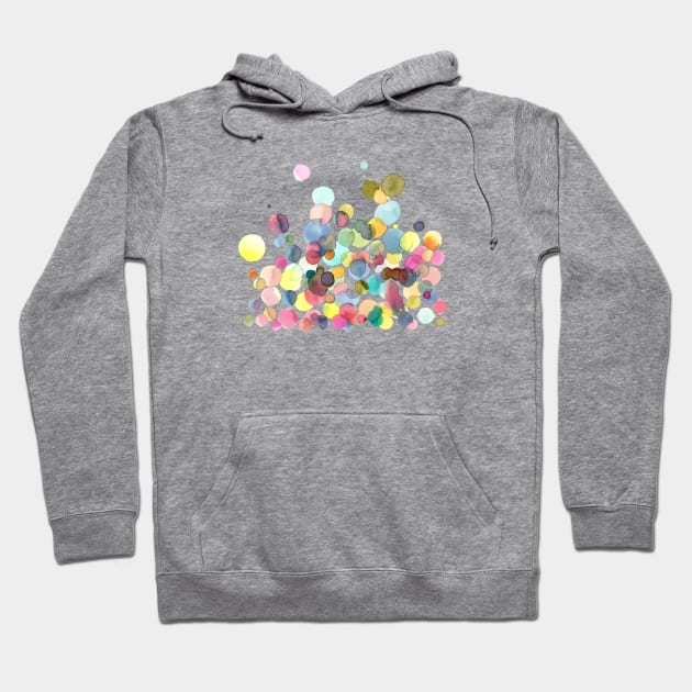 Watercolor Drops Hoodie by ninoladesign